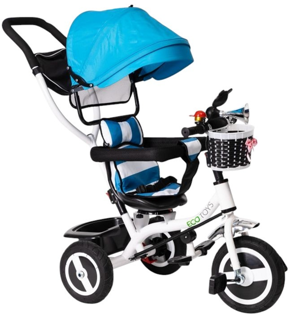 Триколісний велосипед EcoToys JM-066-9L Blue (5903089063315) - зображення 4