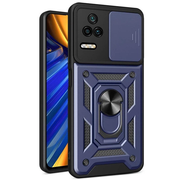 Чехол защитный Armor для Poco F4 Blue - Фото 1 Чехол защитный Armor для Poco F4 Blue - изображение 1