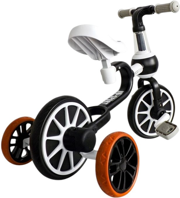 Біговел EcoToys педалі бічні колеса 4в1 LC-V1311 Black (5903089068259) - зображення 4