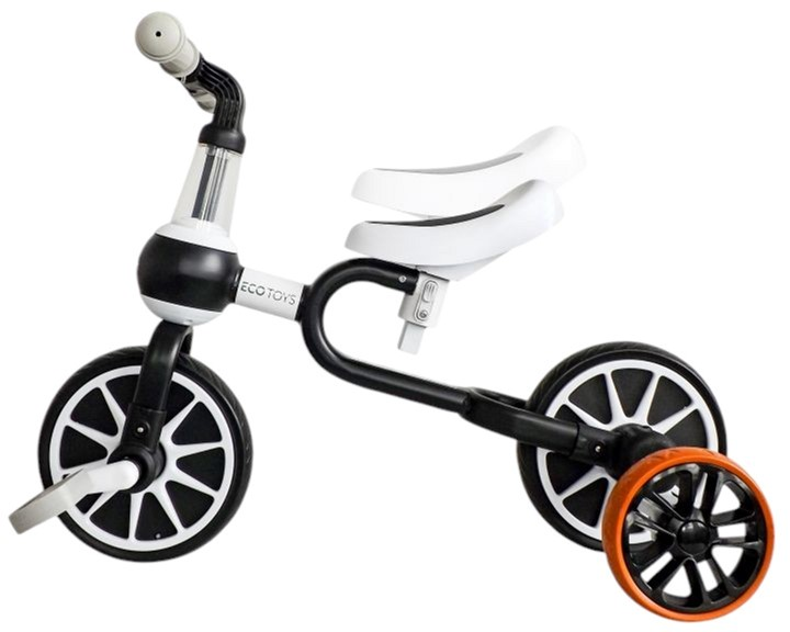 Біговел EcoToys педалі бічні колеса 4в1 LC-V1311 Black (5903089068259) - зображення 7