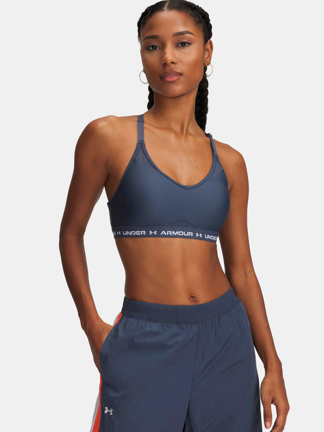 Спортивный топ женский Under Armour Ua Crossback Low Bra 1386424-044 S Серый (197779698115) 