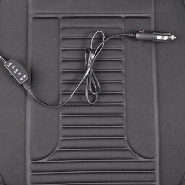 Накидка сид. підігрів чорна + перекл. 12V 35/45W розмір: 100*50см "Elegant"(100 576) (10шт/ящ) - изображение 3