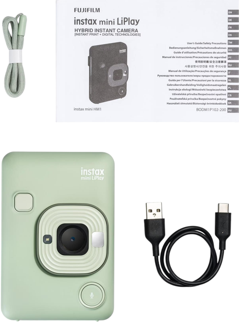 Камера миттєвого друку Fujifilm Instax mini LiPlay Matcha Green (16835146) - зображення 10