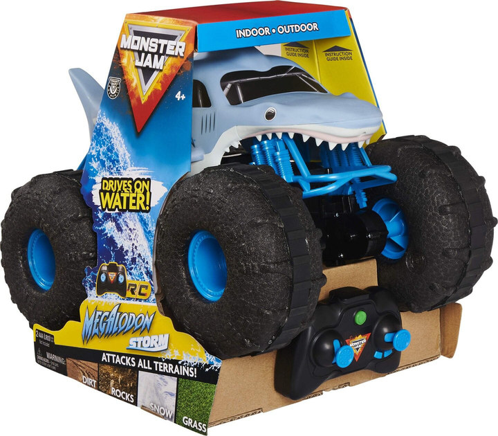 Машинка на дистанційному управлінні Spin Master Monster Jam Megalodon Storm 1:15 (778988136515) - зображення 1