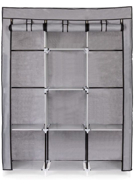 Szafa tekstylna na ubrania ModernHome by Multistore 126 x 43.5 x 177 cm (5903769979233) - obraz 3