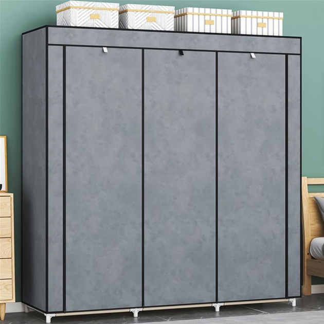 Szafa tekstylna na ubrania ModernHome by Multistore 126 x 43.5 x 177 cm (5903769979233) - obraz 9