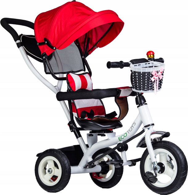 Триколісний велосипед EcoToys JM-066-9L Red (5903089063285) - зображення 1