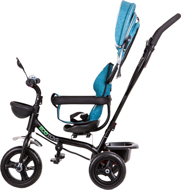 Rowerek trójkołowy EcoToys JM-066-9L Green/Blue (5903089065463) - obraz 3