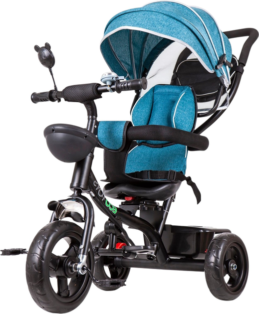 Rowerek trójkołowy EcoToys JM-066-9L Green/Blue (5903089065463) - obraz 5