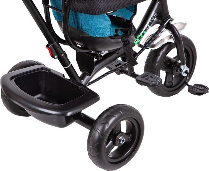 Rowerek trójkołowy EcoToys JM-066-9L Green/Blue (5903089065463) - obraz 12