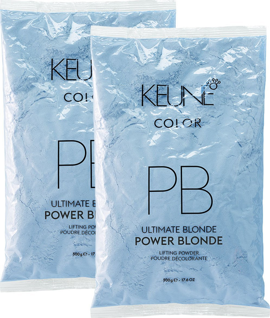 Puder rozjaśniający do włosów Keune Ultimate Blond Power Blonde 2 x 500 g (8719281058502) - obraz 1