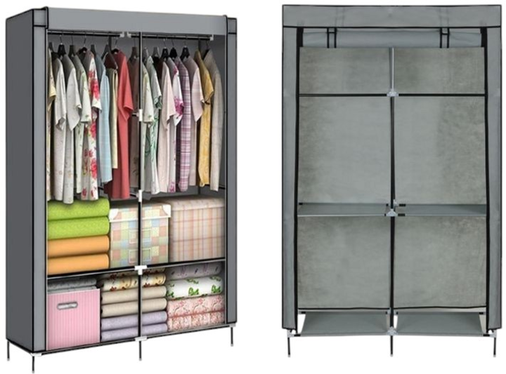 Шафа тканинна для одягу ModernHome by Multistore 106 x 43.5 x 174 см (5903769979226) - зображення 5