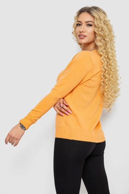 Кофта женский однотонный повседневный персиковый 244R2033 AGER S-L - Фото 4 Кофта женский однотонный повседневный персиковый 244R2033 AGER S-L - изображение 4