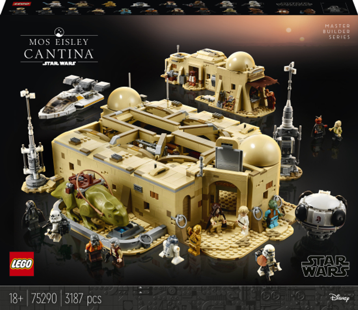 Zestaw klockow LEGO Star Wars Kantyna Mos Eisley 3187 elementow (75290) (955555908528548) - Outlet - obraz 1