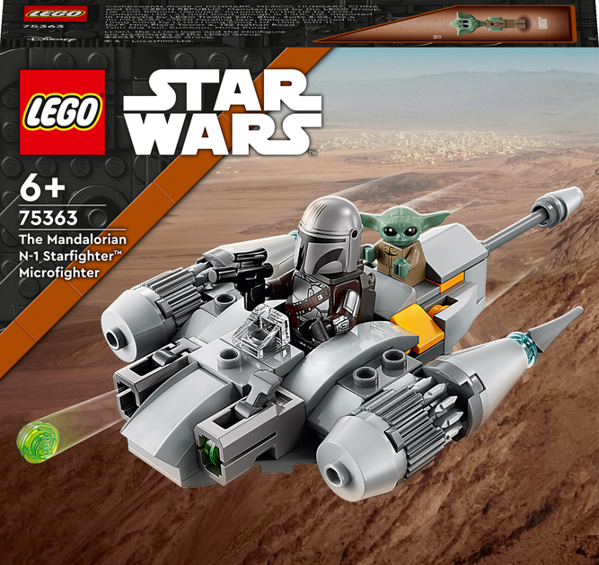 Конструктор LEGO Star Wars Мандалорський зоряний винищувач N-1. Мікровинищувач 88 деталей (75363) (955555908499203) - Уцінка - зображення 1