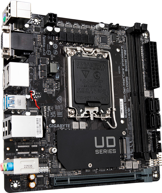 Материнская плата Gigabyte H610I (s1700, Intel H610, PCI-Ex16) - изображение 2