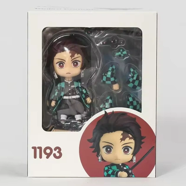 Аниме фигурка нендороид Demon Slayer Клинок рассекающий демонов Kamado Tanjirou, Танджиро, подвижная, 10 см (BDD 0117) - изображение 10