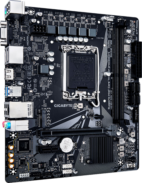 Материнская плата Gigabyte H610M S2H V2 (s1700, Intel H610, PCI-Ex16) - изображение 2