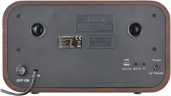 Радіо Albrecht DR 790 CD Digital Radio Brown (27790) - зображення 3