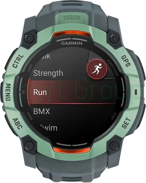 Смарт-часы Garmin Instinct 3 с амолед дисплеем (010-03020-01) 50 мм AMOLED, цвет бирюзовый/серый - изображение 11
