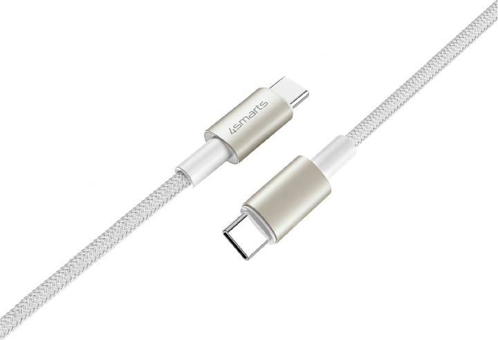 Kabel 4smarts Kabelset PremiumCord Digit Adapter USB-C - USB-C 60 W White (4252011907175) - obraz 1