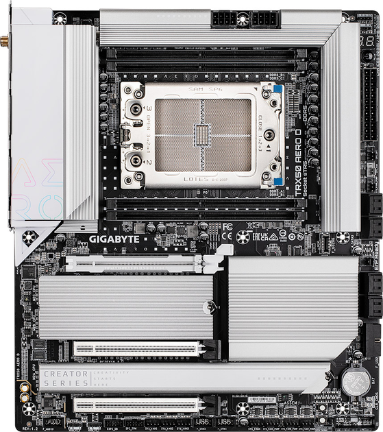 Материнська плата Gigabyte TRX50 AERO D (sTR5, AMD TRX50, PCI-Ex16) - зображення 1