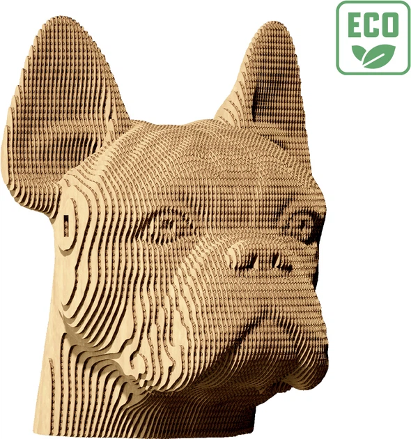 3D пазл-конструктор Cartonic 3D Puzzle Bulldog Бульдог Картонный (CARTMBDG) - изображение 4
