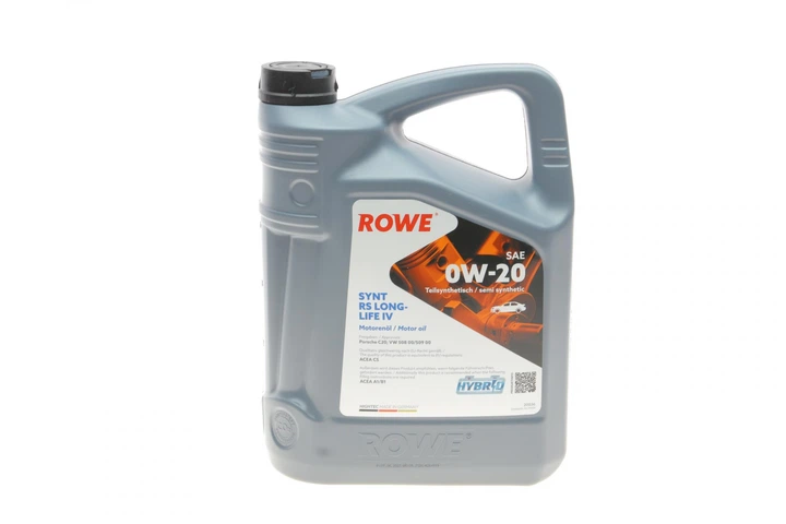 Олива 0W20 HIGHTEC SYNTH RS LONGLIFE IV 5L Porsche C20/VW 508 00/509 00 ACEA A1/B1/C1 - 20036-0050-99 ROWE - Фото 1 Олива 0W20 HIGHTEC SYNTH RS LONGLIFE IV 5L Porsche C20/VW 508 00/509 00 ACEA A1/B1/C1 - 20036-0050-99 ROWE - зображення 1