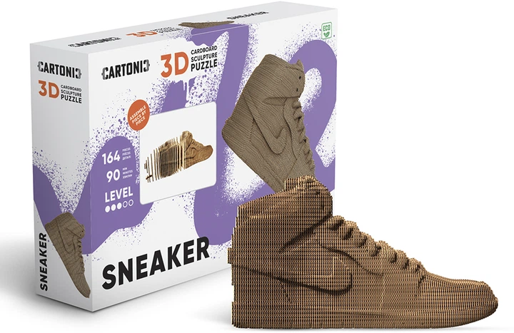 3D пазл-конструктор Cartonic 3D Puzzle Sneaker Картонный (CARTMSNK) - изображение 10