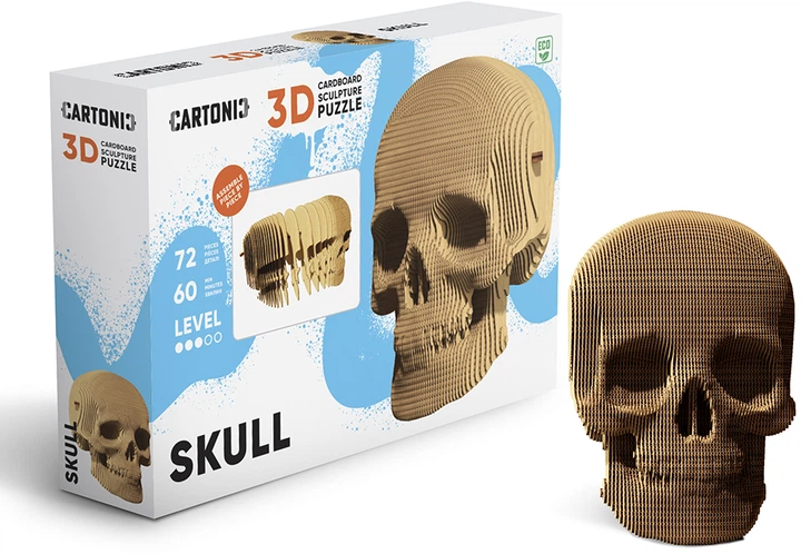 3D пазл-конструктор Cartonic 3D Puzzle Skull Картонный (CARTSKUL) - Фото 11 3D пазл-конструктор Cartonic 3D Puzzle Skull Картонный (CARTSKUL) - изображение 11