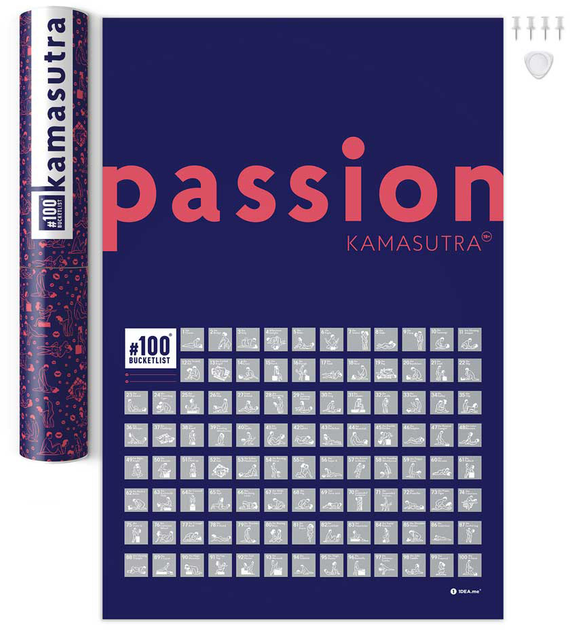 Plakat zdrapka 1DEA.me 100 Bucketlist Kamasutra passion (4820191133495) - obraz 13