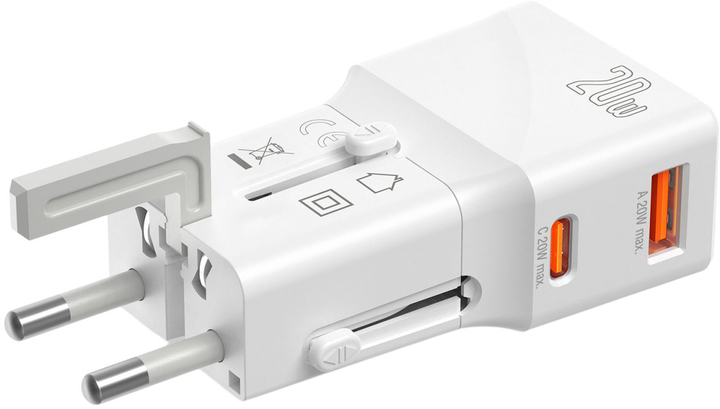 Ładowarka sieciowa 4smarts Nomad Pocket 20W USB-C White (4252011908325) - obraz 6