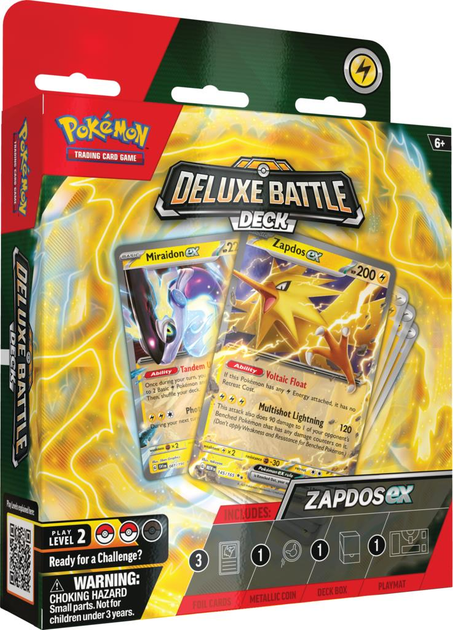 Zestaw Pokemon TCG: Deluxe Battle Decks Ninetales/ Zapdos - Bundle 6 szt (820650876004) - obraz 2