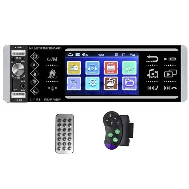 Автомагнітола CML-PLAY 4168Ai — Сенсорний екран 4,1" + RGB + MP3 + USB + SD + Bluetooth + AV-in - зображення 2
