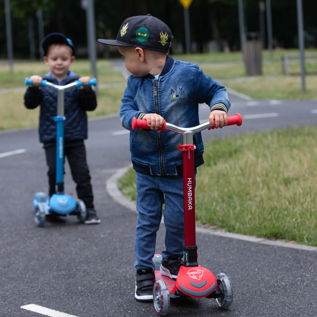 Hulajnoga dziecięca Humbaka Mini Y trójkołowa Czerwona (5904823999662) - obraz 11