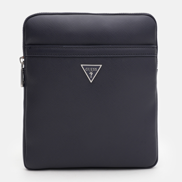 Сумка планшет через плечо мужская Guess Certosa Saffiano Smart HMECSA-P3123-DBU Dark Blue (7626741086238) 