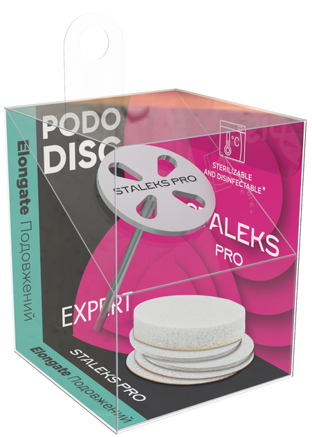 Dysk do pedicure Staleks Pro Expert PD + Zestaw pilników jednorazowych 180 grit 5 szt 25 mm (4820121599834) - obraz 4