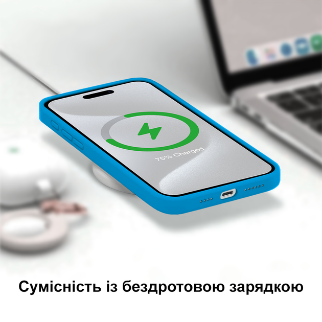 Чохол силіконовий FULL протиударний Premium для Samsung S20FE (16) Denim blue синій - зображення 8