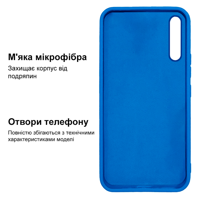 Чехол Silicone case Camera Protective для Xiaomi Mi 9 (16) синий Blue - изображение 3