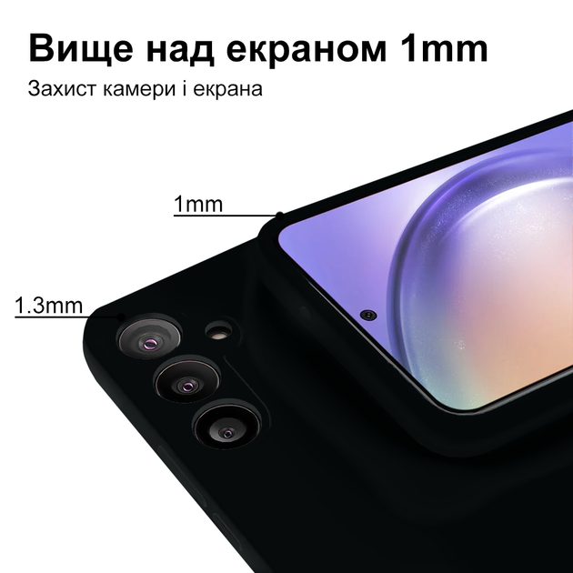 Чохол Silicone case для Xiaomi Redmi 6X (25) Black чорний - зображення 6