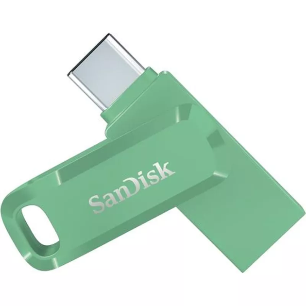 Флеш пам'ять USB SanDisk Ultra Dual Drive GO 64GB USB Type-C Absinthe Green (SDDDC3-064G-G46AG) - зображення 2