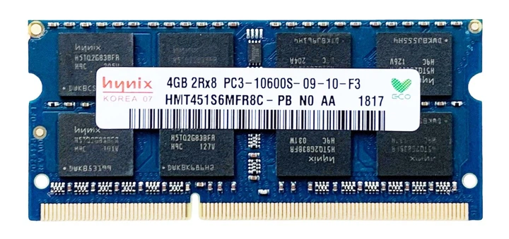hynix DDR3 1333 2Rx8 PC3 10600S 4GB X2(8GB) 8GB Hynix Kits 2x 4GB 1RX8 PC3-10600S DDR3-1333Mhz 1.5V SODIMM