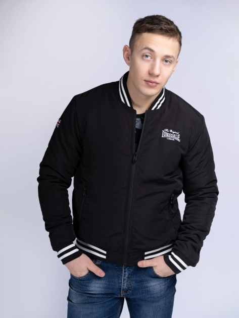 Бомбер мужской Lonsdale Trusthorpe 115037-1500 S Черный (4251522383768 ...
