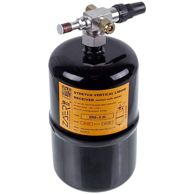 Вертикальний ресивер Zoer ZRS-2.2L 3/8&apos&apos - зображення 1