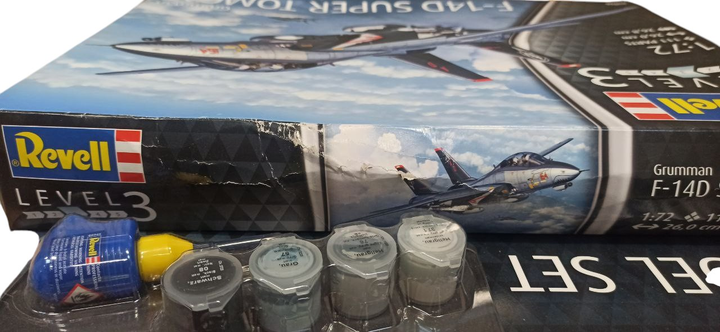 Складана модель Revell Винищувач F-14D Томкет 1:72 (4009803639604) (955555908159674) - Уцінка - зображення 4