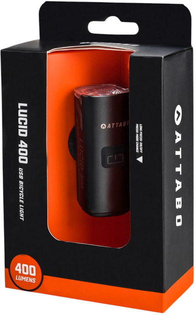 Lampka rowerowa Attabo LUCID 400 (5904823001884) - obraz 5