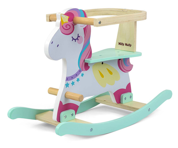 Деревянная лошадка-качалка Milly Mally Lucky 12 Unicorn (mm-5598) - изображение 1