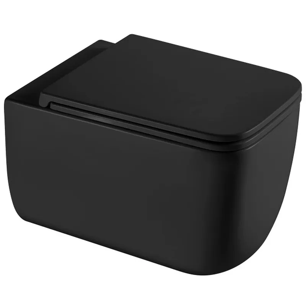 Унитаз подвесной Mixxus Premium DIVERSE-0301-T1 BLACK 530х365х373mm, система смыва TORNADO 1.0 (MP6 - Фото 1 Унитаз подвесной Mixxus Premium DIVERSE-0301-T1 BLACK 530х365х373mm, система смыва TORNADO 1.0 (MP6 - изображение 1