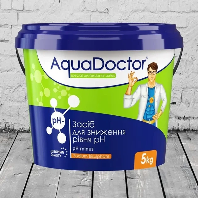 Средство для понижения уровня pH в бассейне Aquadoctor pH Minus 5 кг гранулы - изображение 2