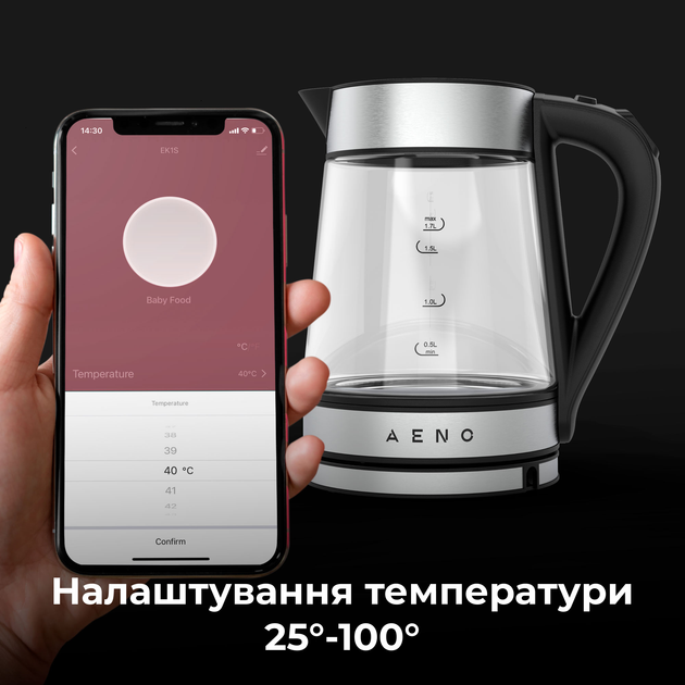 Електрочайник AENO EK1S - зображення 6